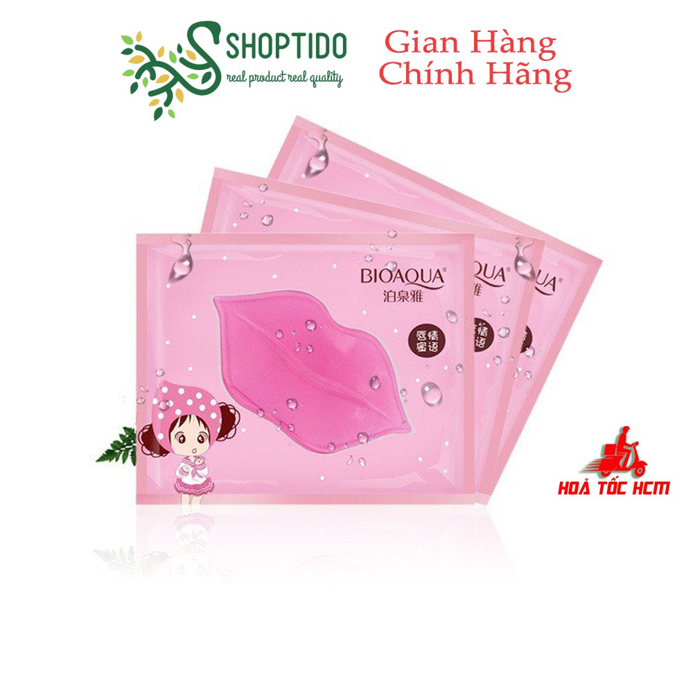 [Mã 77FMCGSALE1 giảm 10% đơn 250K] MẶT NẠ MÔI BIOAQUA COLLAGEN NOURISH LIPS MEMBRANE MASK NPP Shoptodo