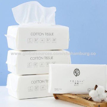 Khăn giấy cotton dùng 1 lần, tẩy trang, rửa mặt, lau đa năng. Không hóa chất, tiệt trùng.Dùng ướt hoặc khô.