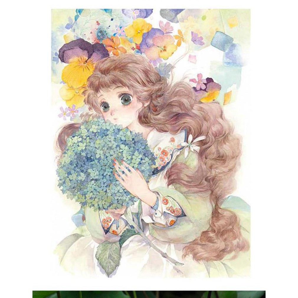 Tập tranh Yaya - Artbook vở tranh nghệ thuật hướng dẫn vẽ màu nước cổ trang