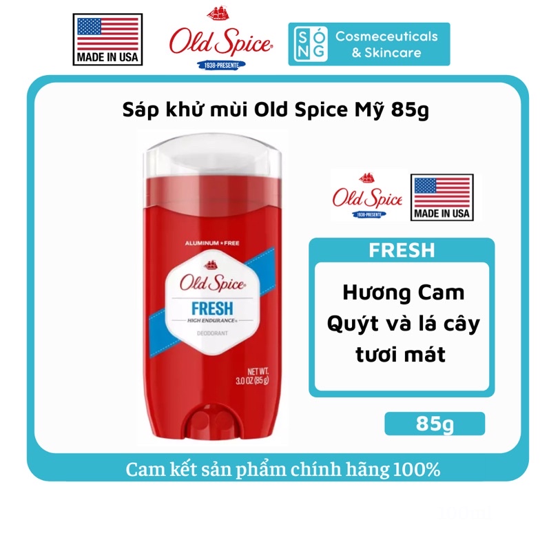 [AUTH] Sáp Khử Mùi Old Spice Pure Sport Dành Cho Nam Mẫu Mới