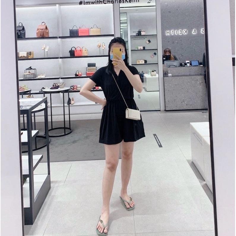 Túi Ví Dài Tay  Trám Sần Kèm Dây Xích Đeo Chéo Ví Dài Đựng Vừa Điện Thoại
