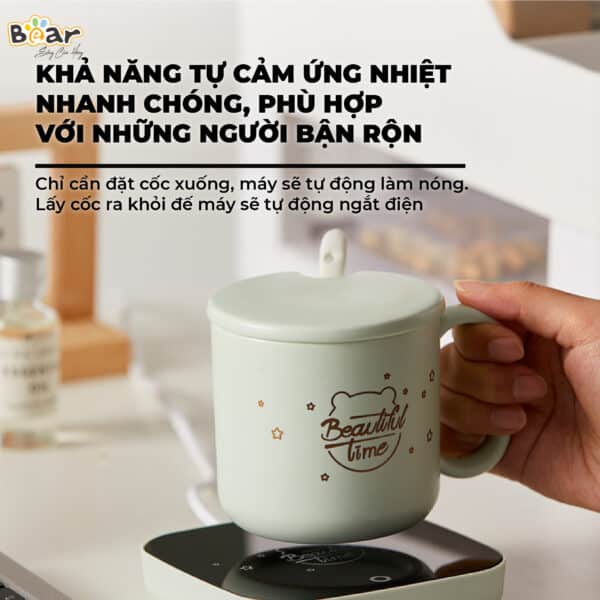 Đế hâm nóng, đế làm nóng đồ uống Bear DRBD-C16J5 bảo hành 18 tháng bản quốc tế