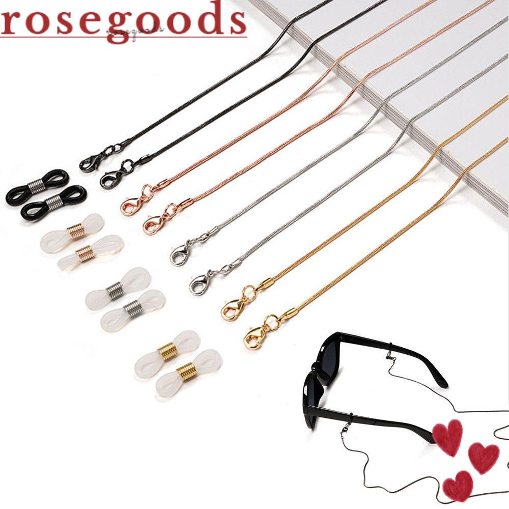 Dây Đeo Mắt Kính Chống Thất Lạc Màu Hồng Xinh Xắn Tiện Dụng Giá Đỡ