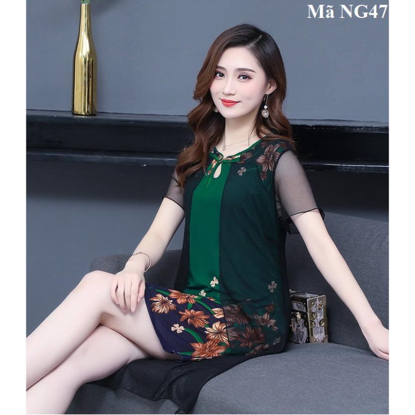 VIP Váy,đầm cách điệu dành cho người trung niên, người lớn tuổi (NG47 NG47D)
