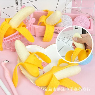 Gudetama chuối mềm bóp dai trút giận đồ chơi dẻo Số 6037