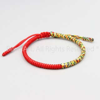 Vòng Tay Dây Ngũ Sắc Thắt Chỉ Màu Tibet Handmade (Đỏ - Ngũ Sắc), Vòng Tay Phong Thuỷ, Chuỗi Hạt S50 - Bead Art