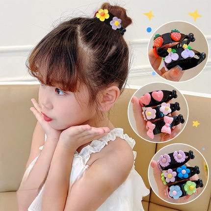 Kẹp Tóc Màu Sắc Tinh Tế Phong Cách Hàn Quốc Cho Bé Gái