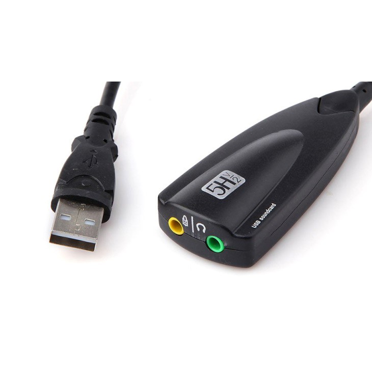 [Usb ra sound] Usb chuyển thành card âm thanh 7.1 5HV2 có dây có thể sử dụng cho máy tính bàn hoặc laptop