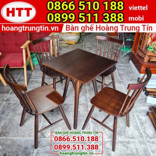 Bàn ghế cafe gỗ thanh lý Giá Rẻ tại xưởng sản xuất trực tiếp Hoàng Trung Tín
