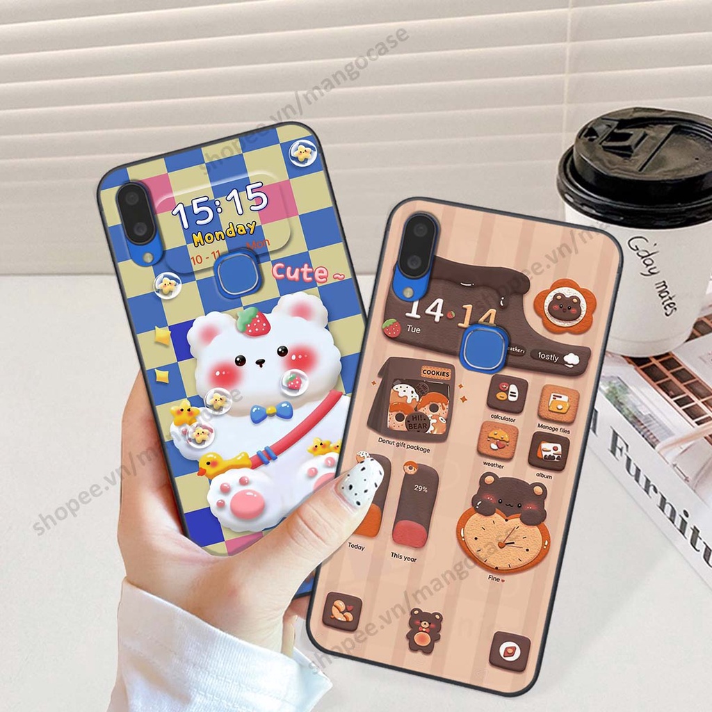 Ốp lưng Vivo V11 / V11i hình gấu, thỏ, đồng hồ cute dễ thương
