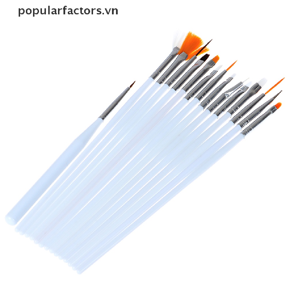 Set 15 Cọ Vẽ Trang Trí Móng Tay Nghệ Thuật Cho Salon DIY  [VN]