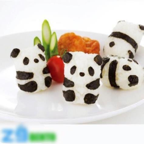 BỘ KHUÔN ÉP CƠM PANDA BABY GẤU TRÚC - Cao cấp