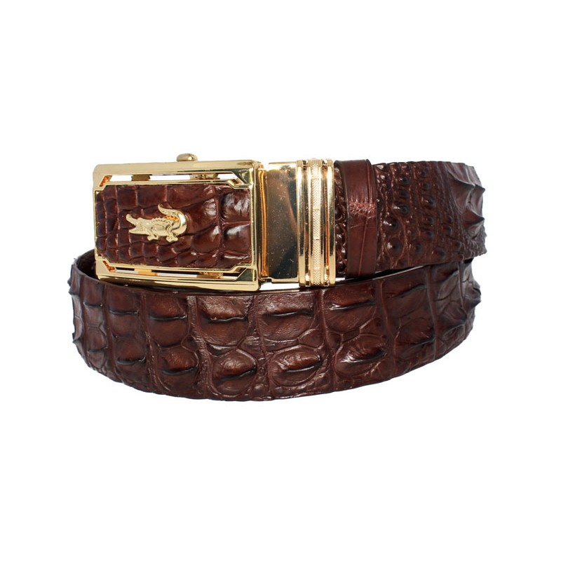 Thắt lưng cá sấu liền nguyên con NGƯỜI SÀNH DA - Bảo hành 24 tháng