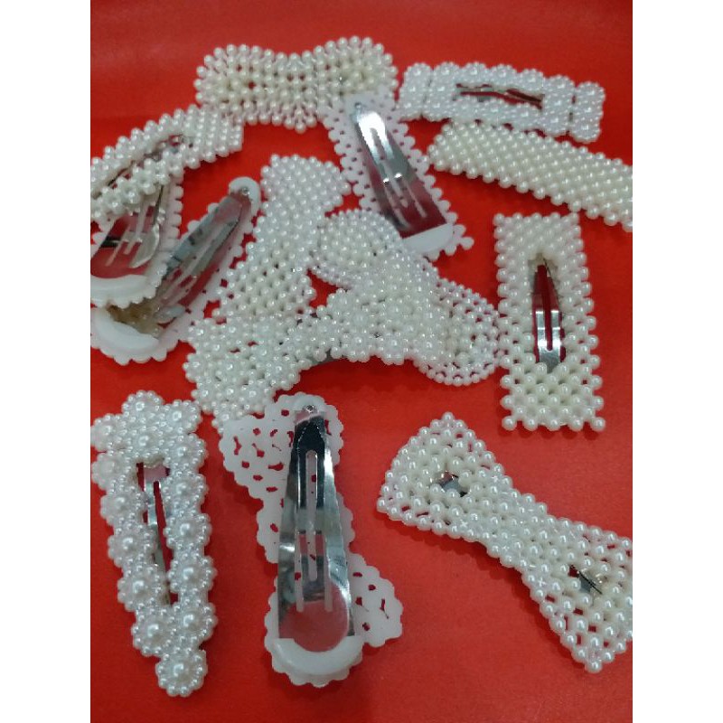 Set 10 kẹp tóc đính hạt cho bạn gái siêu xinh