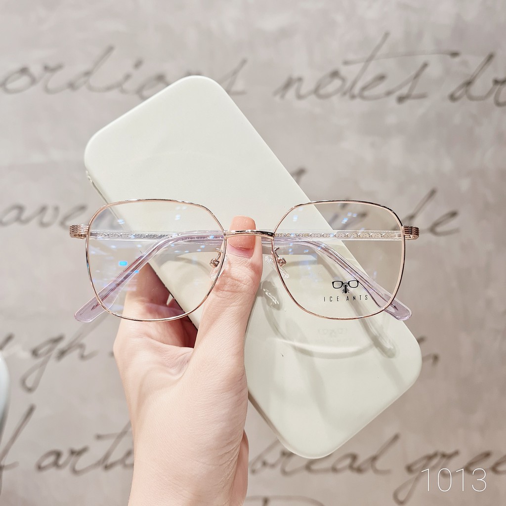 Gọng kính cận kim loại mắt tròn Lilyeyewear 1013 nhiều màu một size