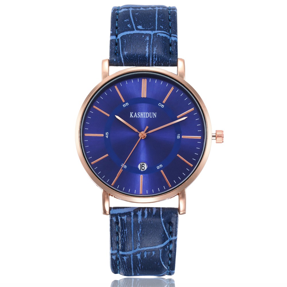 Đồng Hồ Nam KASHIDUN 8106 Dây Da Trẻ Trung có lịch ngày | BigBuy360 - bigbuy360.vn