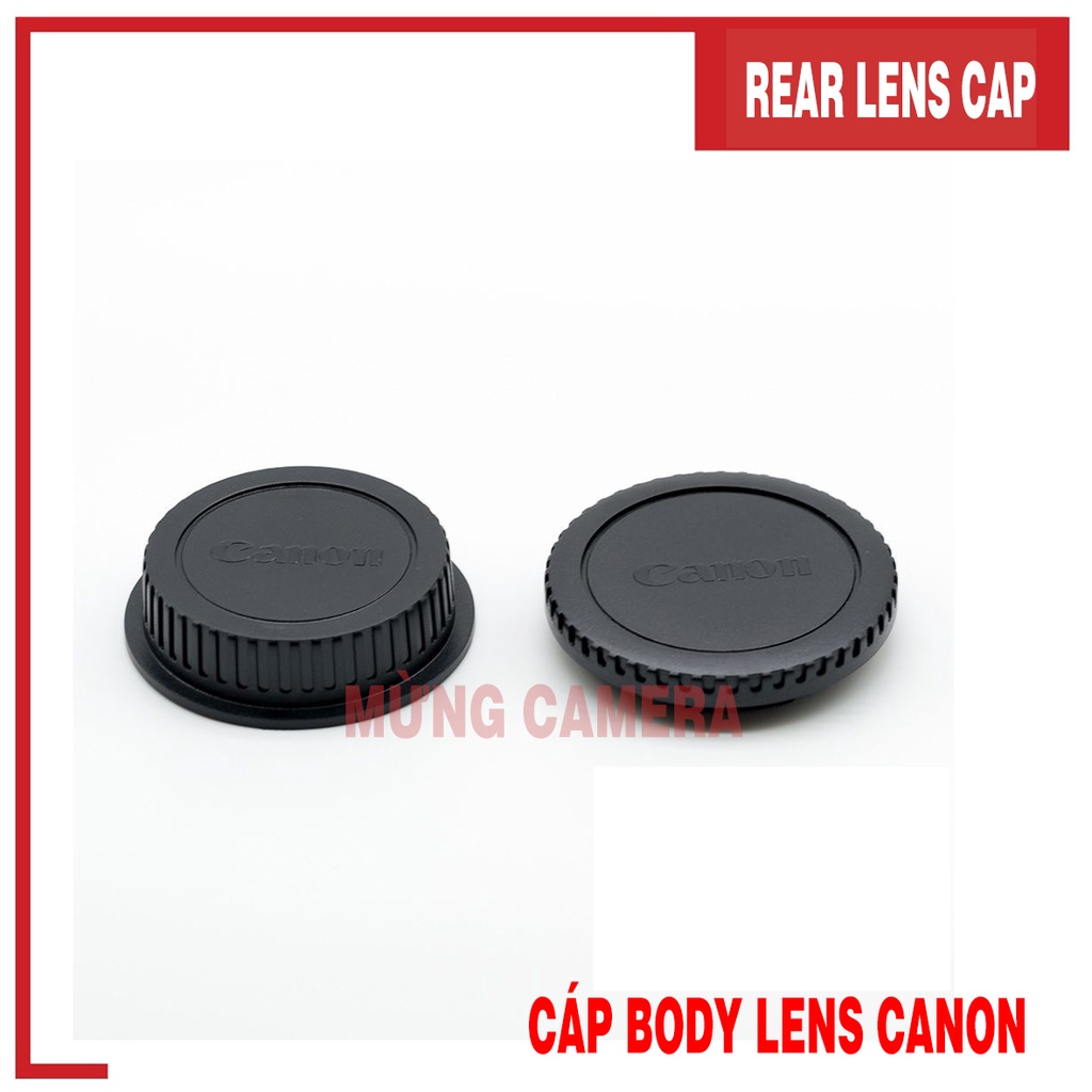 Bộ nắp body và cap đuôi lens Canon DSLR