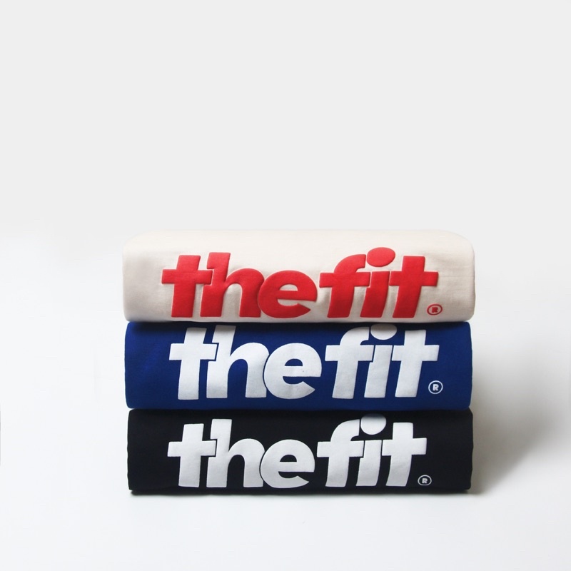 Áo thun UNISEX localbrand THE FIT EMBOSSED LOGO TEE BLUE, áo localbrand chính hãng in nổi, 100% cotton