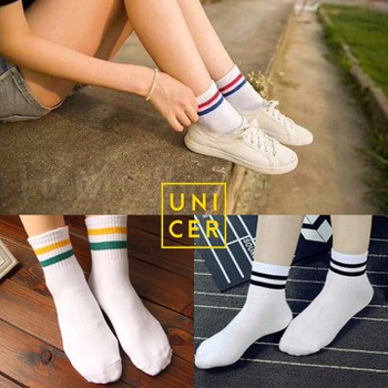 Bộ 05 Đôi Tất Sọc Phong Cách Hàn Quốc