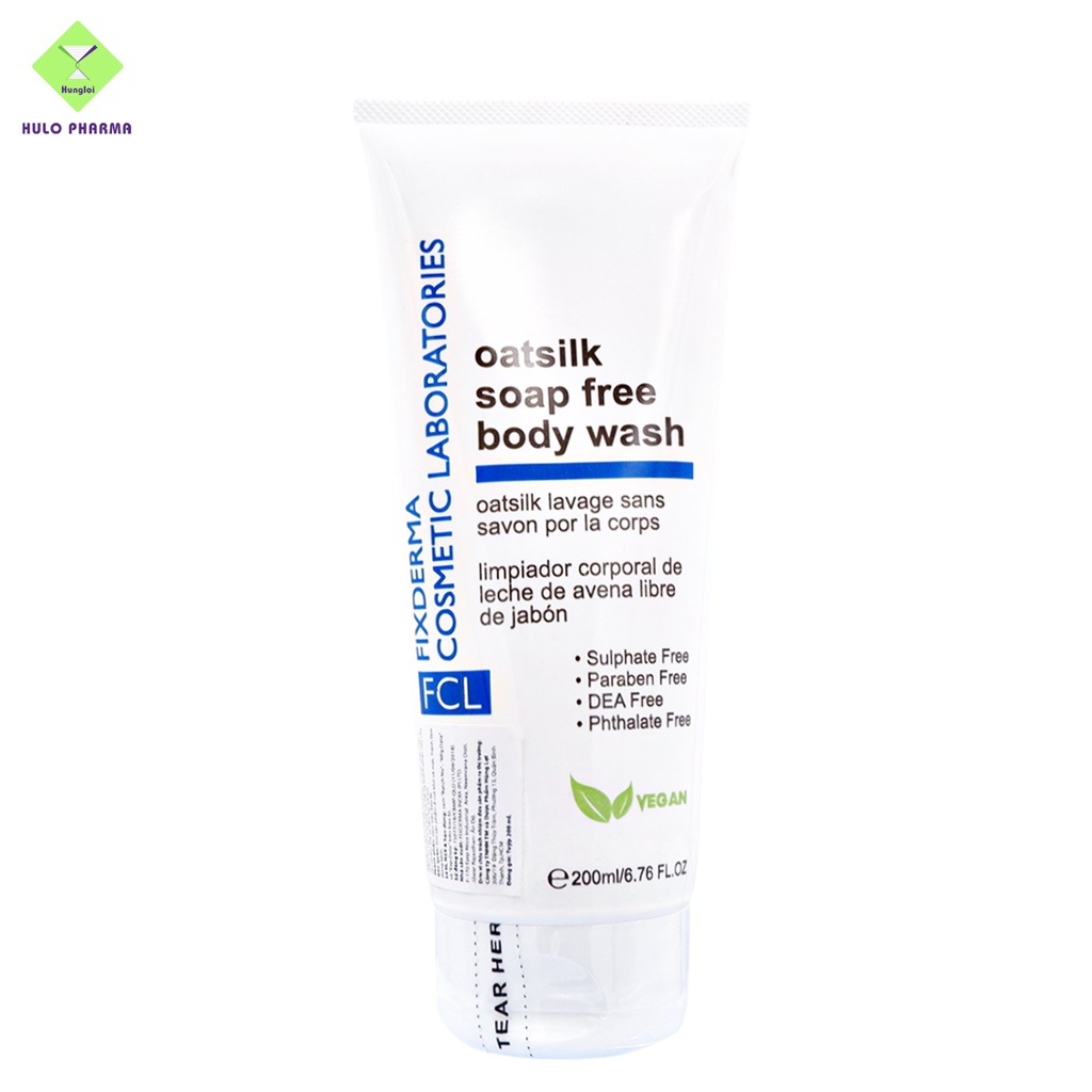 Sữa Tắm Dưỡng Ẩm Mềm Mịn Da Chống Lão Hóa Da FCL Oatsilk Soap Free Body Wash 200 - 400 ml