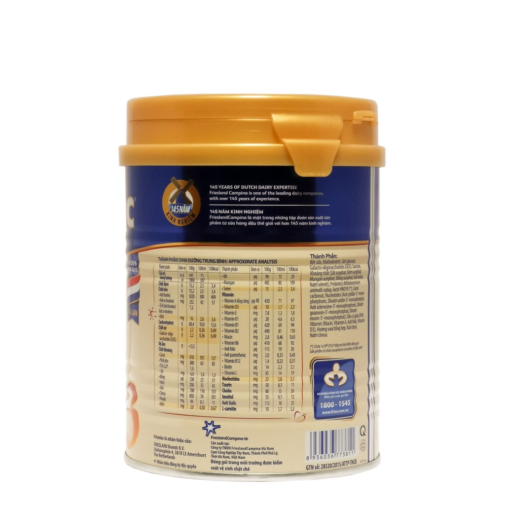 [CHÍNH HÃNG] Sữa Bột Friesland Campina Frisolac Gold 3 - Hộp 400g (Nhà khám phá nhí, sản phẩm dinh dưỡng công thức)