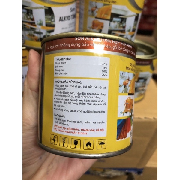 800ml sơn tổng hợp cho sắt, gỗ, kim loại, bê tông..