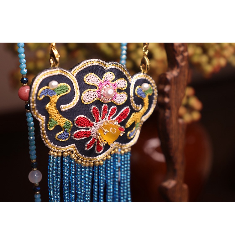 Bộ Kit DIY Dây đeo túi móc khóa thêu thùa mẫu đơn cấp, trang sức DIY , quà tặng mẹ, thêu thùa thủ công MIE  handme Shop