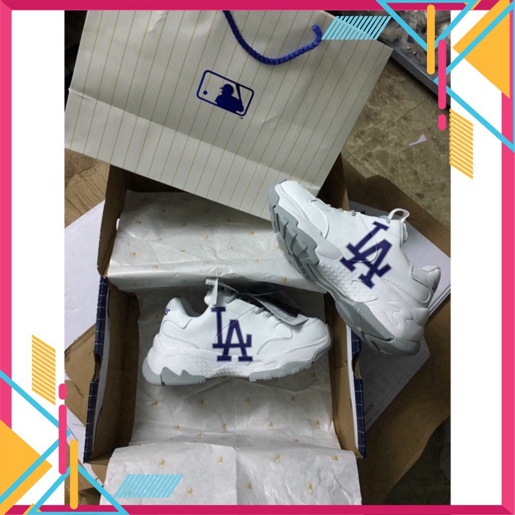 [🔥FULL BOX, BILL 💯🔥]Giày Thể Thao, Giày Sneaker Sneaker L.A Trắng Chữ Tím, Đế Cao | BigBuy360 - bigbuy360.vn