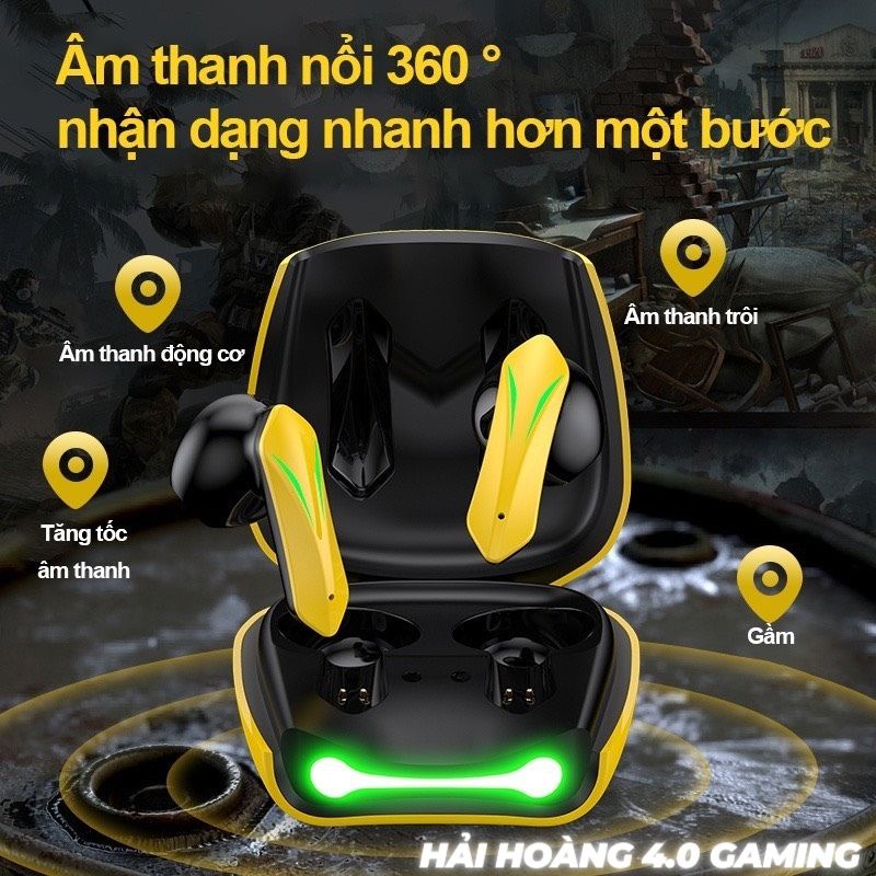 Tai Nghe Bluetooth Gaming 5.2 Tai Nghe Không Dây K98 Plus Âm Trầm Đầy Đủ Loại Bỏ Tiếng Ồn HiFi Stereo