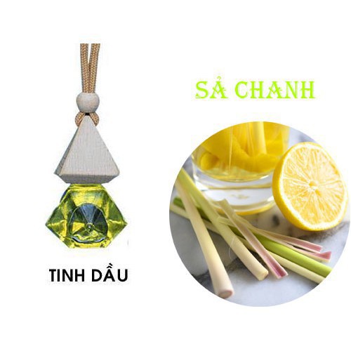 [Mã LIFEAU5SALE giảm 20k đơn 50k] Tinh dầu treo xe ô tô hương sả chanh,