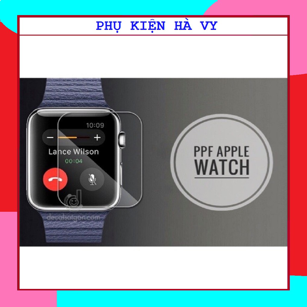 Miếng dán PPF Apple watch phục hồi trầy xước size 38 40 42 44mm - 3 Lớp hàng xịn dày dặn