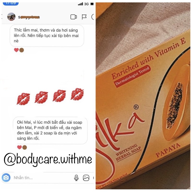 Xà Phòng Đu Đủ Trắng Da Silka Papaya Soap