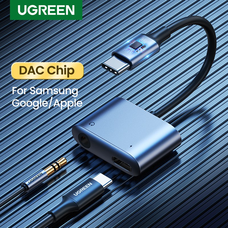 Ugreen 2 Trong 1 Usb C Sang 3.5 mm. Ốp Máy Tính Bảng Thời Trang Cho Samsung Note 10 / Note 10 Air5 / 4 iPad Pro 2020 / 2018