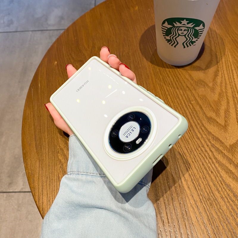 Ốp điện thoại khung màu tương phản bảo vệ toàn diện cho Huawei Mate30 4Pro Mate 40RS Porsche P30 P40 P50 Pro