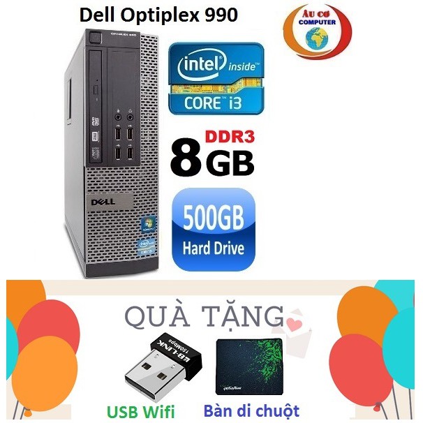 [Mã 159ELSALE hoàn 7% đơn 300K] Đồng Bộ Dell Optiplex 990 Core i3 2100 / 8G / 500G - ,