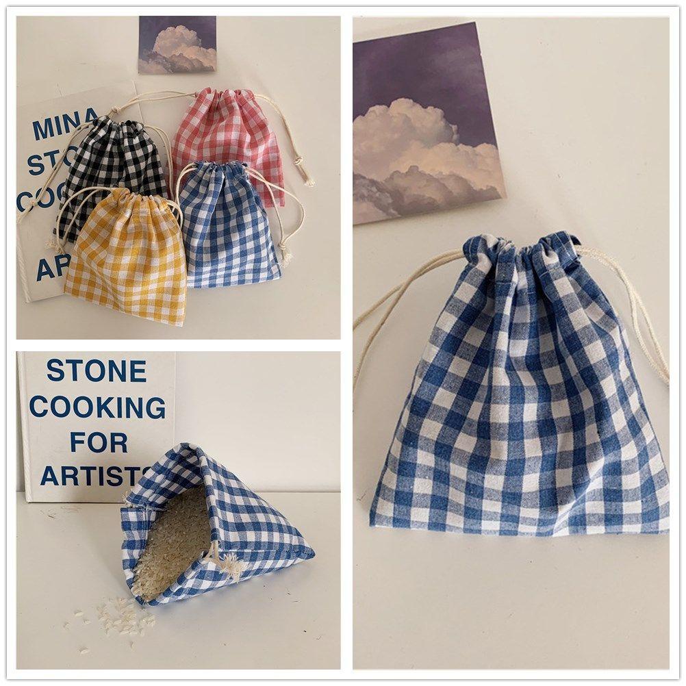 Túi Canvas Dây Rút Đựng Mỹ Phẩm / Trang Sức / Quà Giáng Sinh