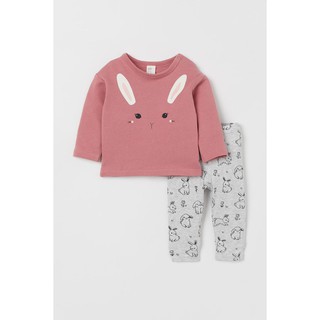 Set quần áo thỏ hồng HM H&M _hàng chính hãng Anh