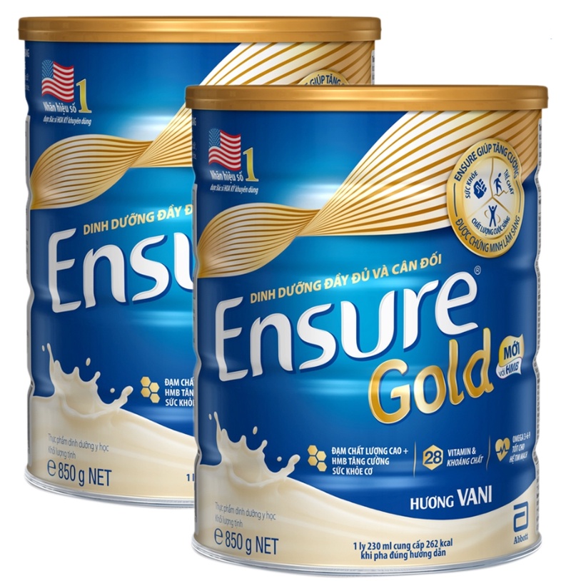 Combo 2 hộp sữa ensure gold 850g