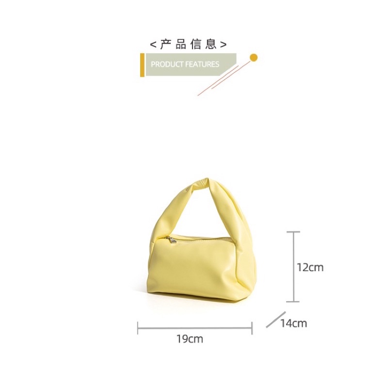 《HÌNH VÀ VIDEO THẬT CỦA SHOP EM》Túi xách cầm tay kẹp nách màu vàng chất đẹp siêu hot siêu xinh mẫu mới 2021 ♥️