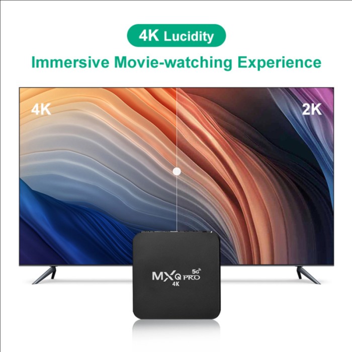 Tv Box Mxq Pro 5g 1 / 8 1gb 8gb Smart Tv 4k Ultra Hd Android 10 Và Phụ Kiện