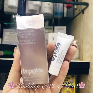 Mini 3ml tinh chất dưỡng trắng da La prairie White Caviar Illuminating Serum