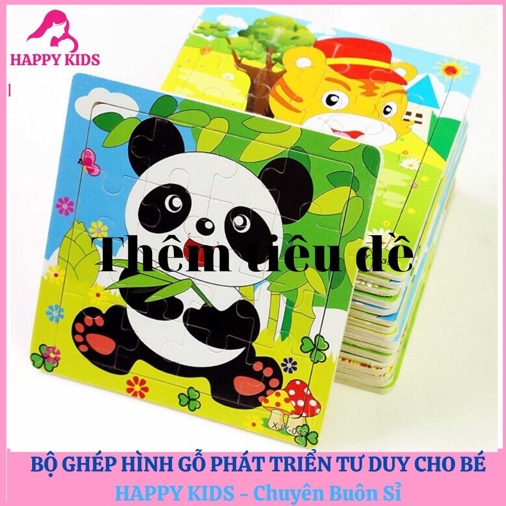 Bộ ghép hình gỗ phát triển tư duy cho bé