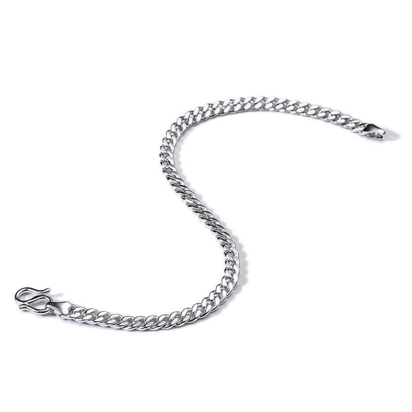 Vòng tay nữ BẠC HIỂU MINH LTU473 kiểu xoắn đơn giản bạc thật 925