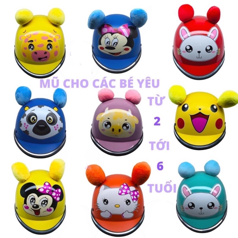 MŨ BẢO HIỂM HÌNH THÚ CHO BÉ YÊU
