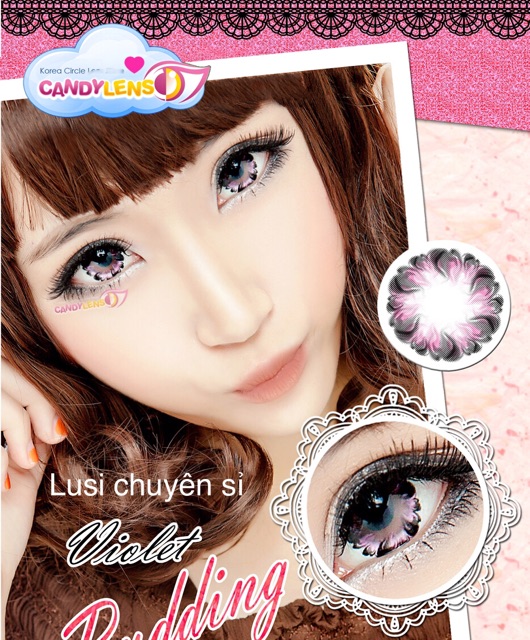 Sỉ 1 cặp lens hoa siêu xinh ĐỦ MÀU