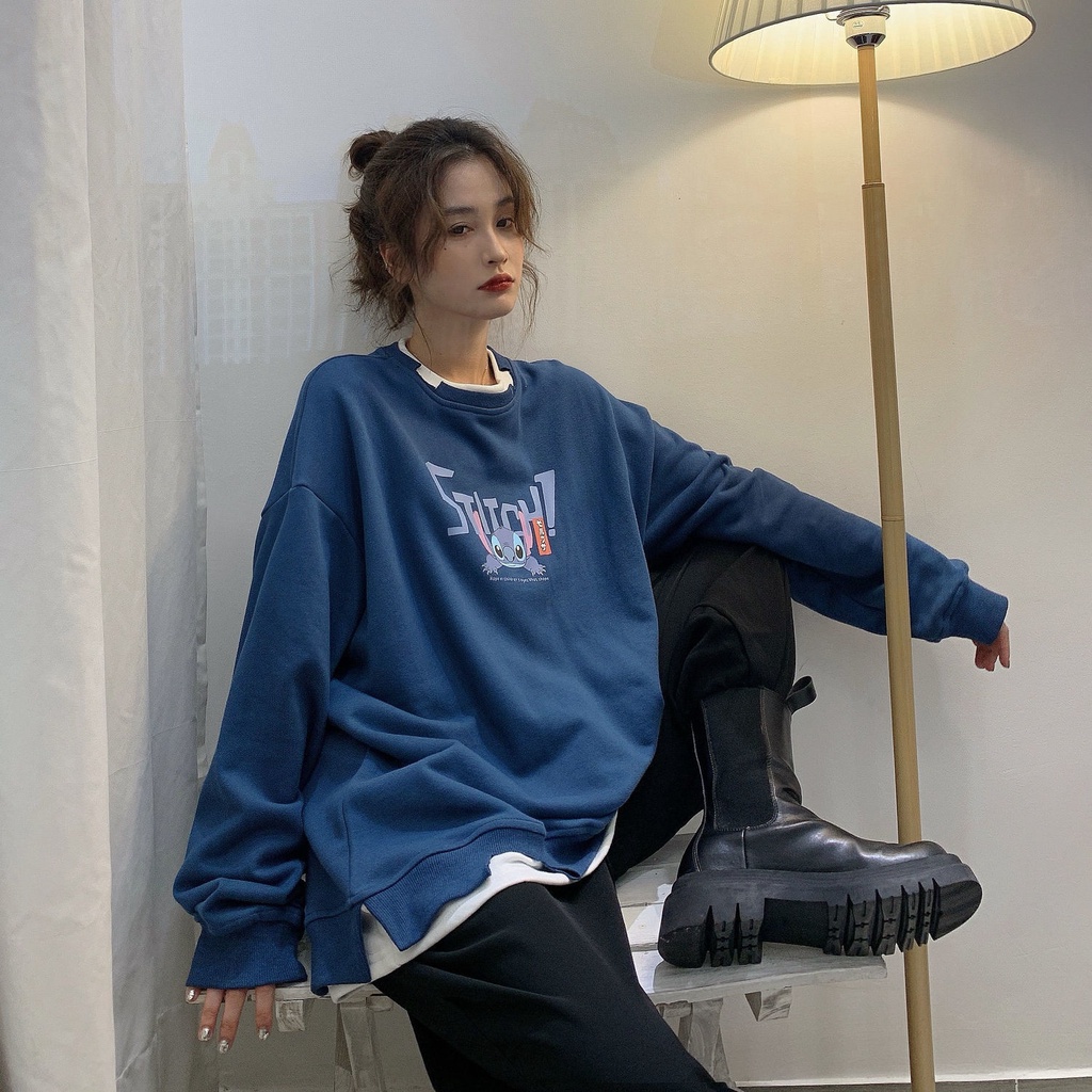 Áo Hoodie Cổ Tròn Giả Hai Lớp Thiết Kế Mới Thời Trang Dành Cho Nữ