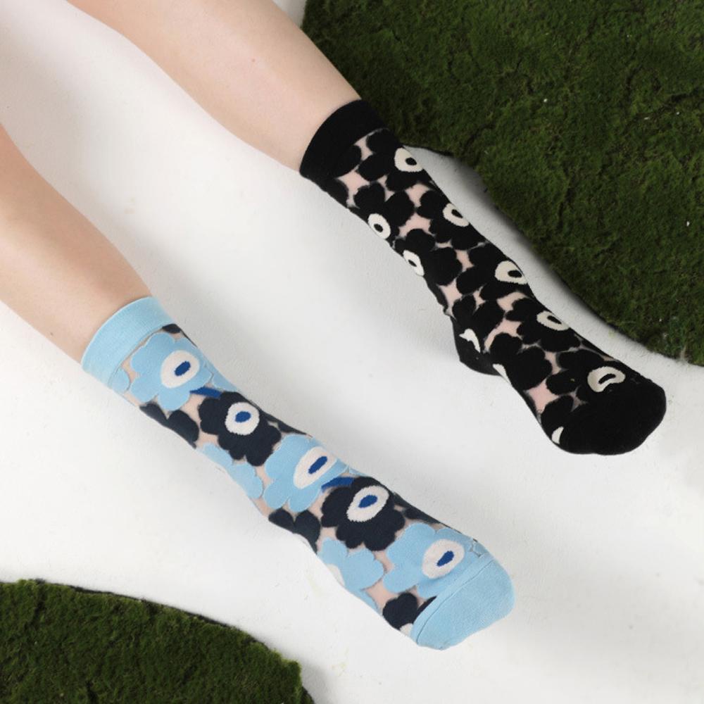 Vớ Lưới Siêu Mỏng Họa Tiết Hoa Lớn Ngọt Ngào Cho Nữ