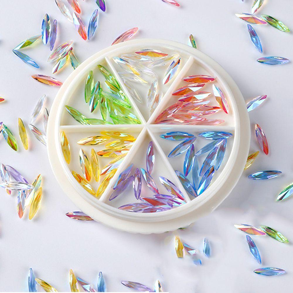 Móng Tay Giả Hình Mắt Ngựa Đại Dương Độc Đáo|Hạt Nhựa 3X11mm Nhiều Màu Sắc Đính Móng Tay Nghệ Thuật Charms