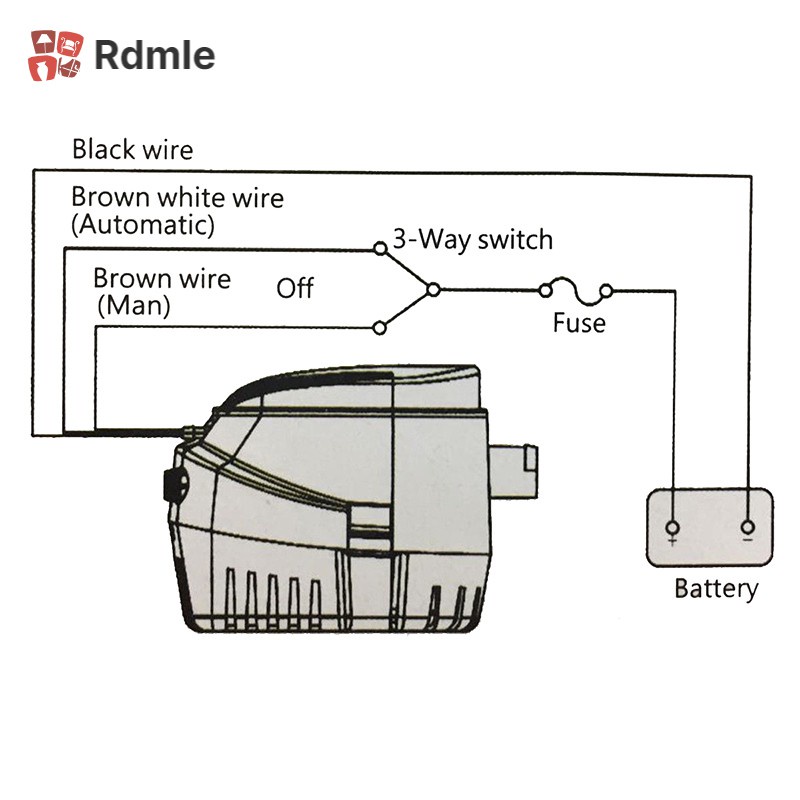 Máy Bơm Chìm Tự Động 12v 1100gbh Kèm Công Tắc Phao