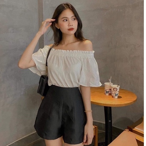 Quần Short Phồng tafta cạp liền tôn dáng - Mã 613